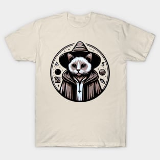 Mystic Meowstradamus: Feline Fortune Teller Art T-Shirt